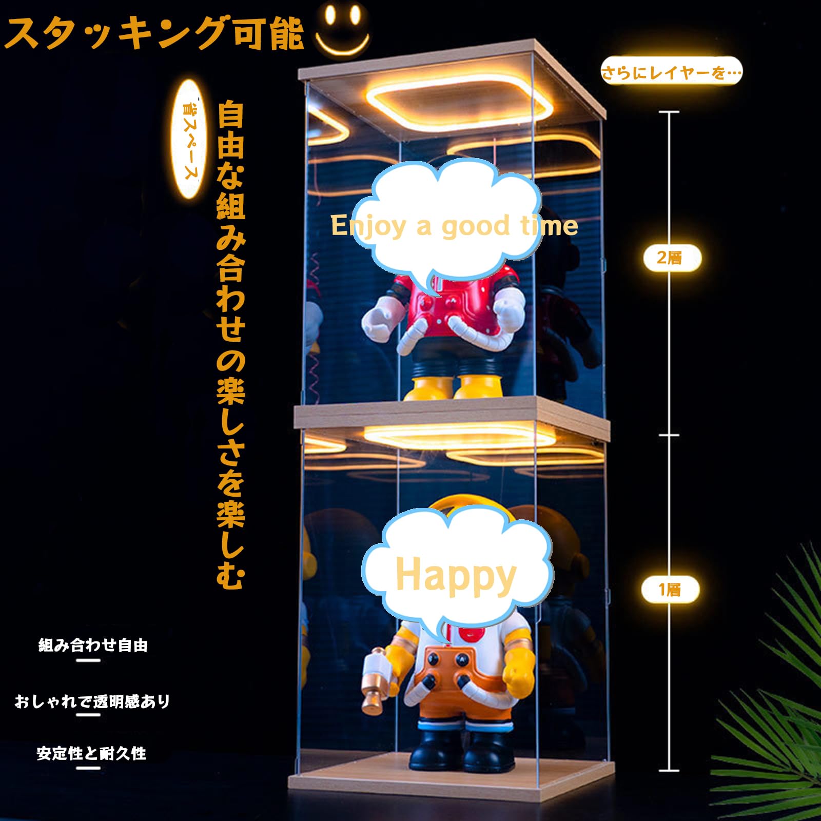 16点 セット フィギュア アクスタ ルームライト 楽天市場】推しん殿 ディスプレイ 棚 アクリル 光るディスプレイ